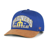 Seattle Mariners '47 Cooperstown Break Wood Suede Hitch Adjustable Hat - MLB