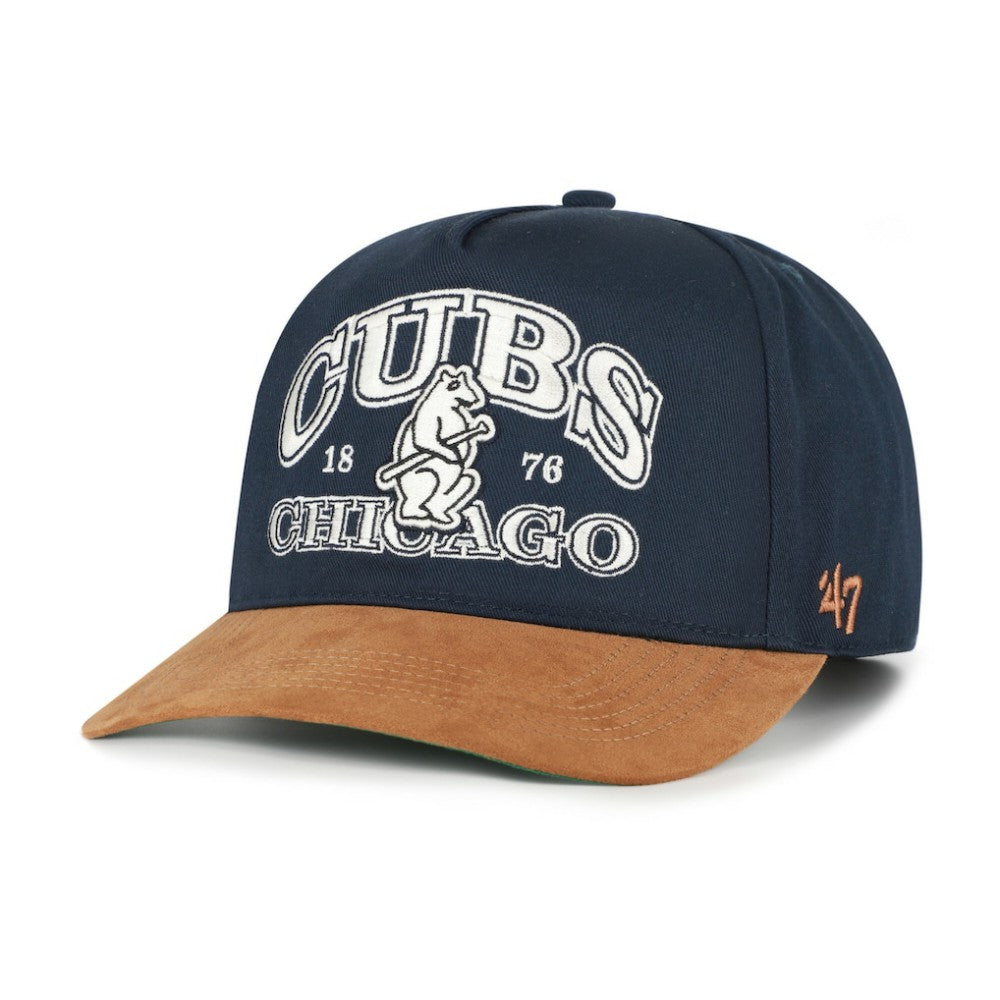 Chicago Cubs '47 Cooperstown Break Wood Suede Hitch Adjustable Hat - MLB