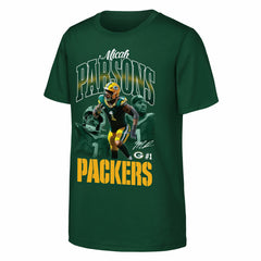 Micah Parsons Green Bay Packers Outerstuff Youth Triple Pic T-Shirt Green | NFL