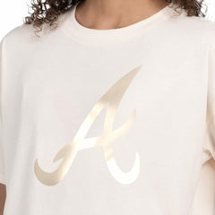 Atlanta Braves Starter Women's Pastels Boxy Cropped T-Shirt - MLB
