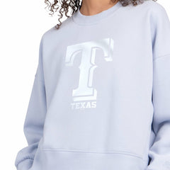 Texas Rangers Starter Women's Pastels Boxy Fleece Sweatshirt - MLB