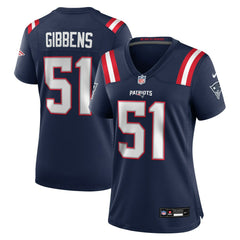 Jack Gibbens New England Patriots Women's Team Game Jersey Navy | Nike for Sale