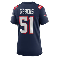 Jack Gibbens New England Patriots Women's Team Game Jersey Navy | Nike for Sale