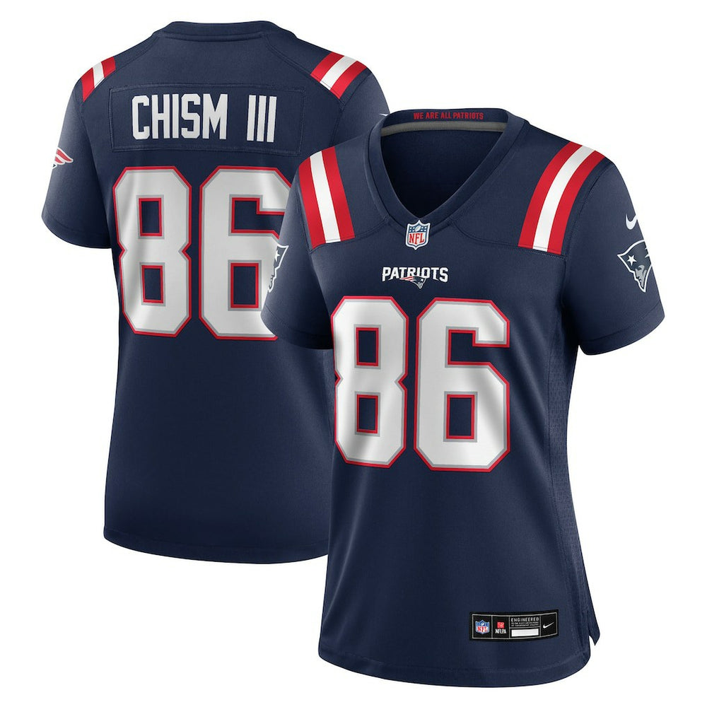 Efton Chism III New England Patriots Women's Team Game Jersey Navy | Nike for Sale