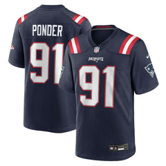 Elijah Ponder New England Patriots Team Game Jersey Navy | Nike for Sale