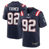 Joshua Farmer New England Patriots Team Game Jersey Navy | Nike for Sale
