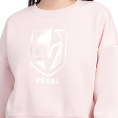 Vegas Golden Knights Starter Women's Boxy Cropped Sweatshirt - Pink - NHL