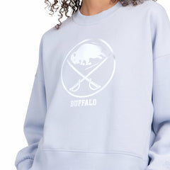 Buffalo Sabres Starter Women's Boxy Cropped Sweatshirt - Blue - NHL