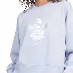 Toronto Maple Leafs Starter Women's Boxy Cropped Sweatshirt - Blue - NHL