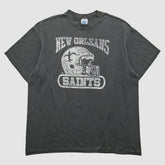 New Orleans Saints logo 7 90s T-Shirt Gray Vintage | Fanatics