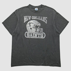 New Orleans Saints logo 7 90s T-Shirt Gray Vintage | Fanatics