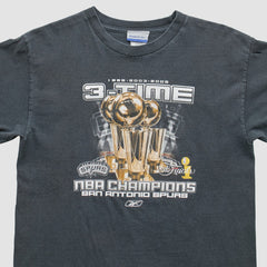 San Antonio Spurs Reebok 2005 T-Shirt Gray Vintage - NBA