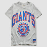 New York Giants Nutmeg Mills 90s T-Shirt Heather Gray Vintage | Fanatics
