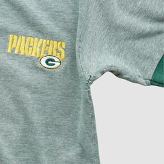 Green Bay Packers Majestic 90s Polo Heather Gray Vintage | Fanatics