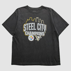 Pittsburgh Steelers Reebok 2009 T-Shirt Black Vintage | Fanatics
