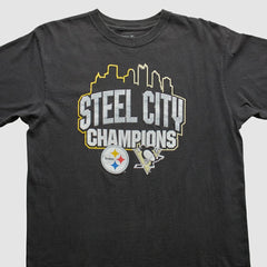 Pittsburgh Steelers Reebok 2009 T-Shirt Black Vintage | Fanatics
