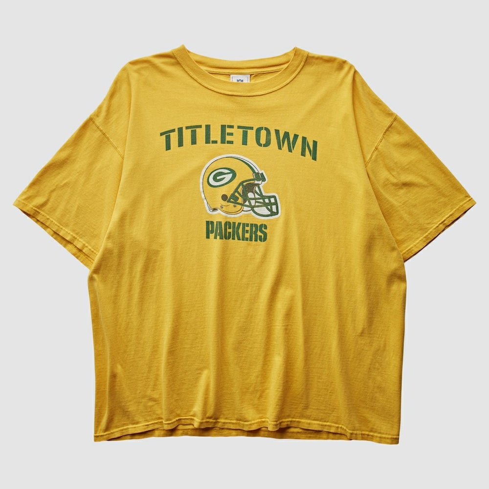 Green Bay Packers NFL 2000s T-Shirt Yellow Vintage | Fanatics