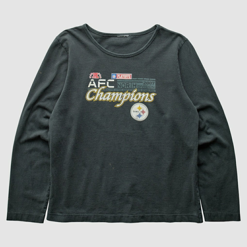 Pittsburgh Steelers 2007 T-Shirt Black Vintage | Fanatics
