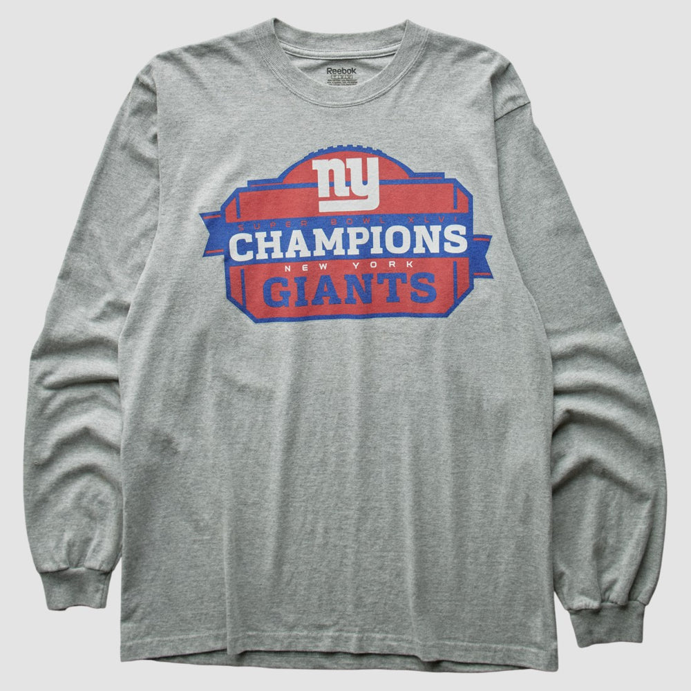 New York Giants Reebok 2012 T-Shirt Gray Vintage | Fanatics