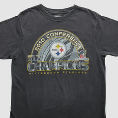 Pittsburgh Steelers Reebok 2010 T-Shirt Black Vintage | Fanatics