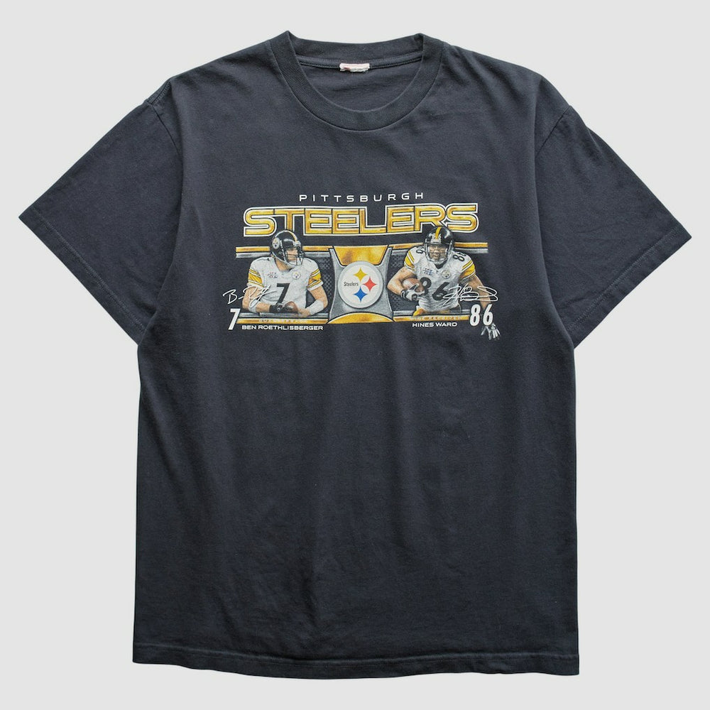 Pittsburgh Steelers 2000s T-Shirt Black Vintage | Fanatics