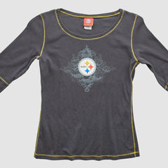 Pittsburgh Steelers NFL 2000s T-Shirt Gray Vintage | Fanatics