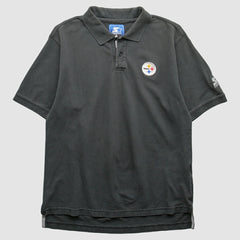 Pittsburgh Steelers Starter 2000s Polo Black Vintage | Fanatics