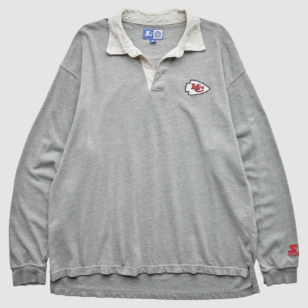 Kansas City Chiefs Starter 90s Sweatshirt Gray Vintage | Fanatics