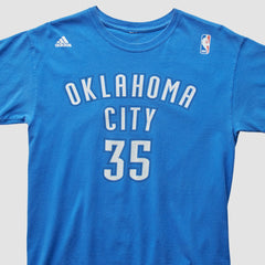 Oklahoma City Thunder 2000s T-Shirt Blue Vintage - NBA
