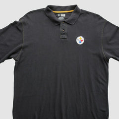 Pittsburgh Steelers 2010s Polo Black Vintage | Fanatics