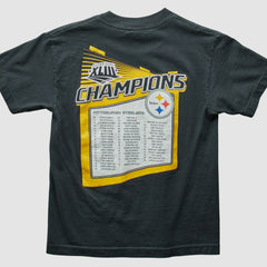 Pittsburgh Steelers Reebok 2009 T-Shirt Black Vintage | Fanatics
