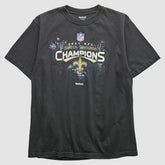 New Orleans Saints Reebok 2009 T-Shirt Black Vintage | Fanatics