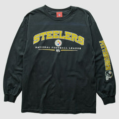 Pittsburgh Steelers NFL 2000s T-Shirt Black Vintage | Fanatics