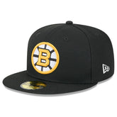 Boston Bruins New Era Core 59FIFTY Fitted Hat - Black - NHL