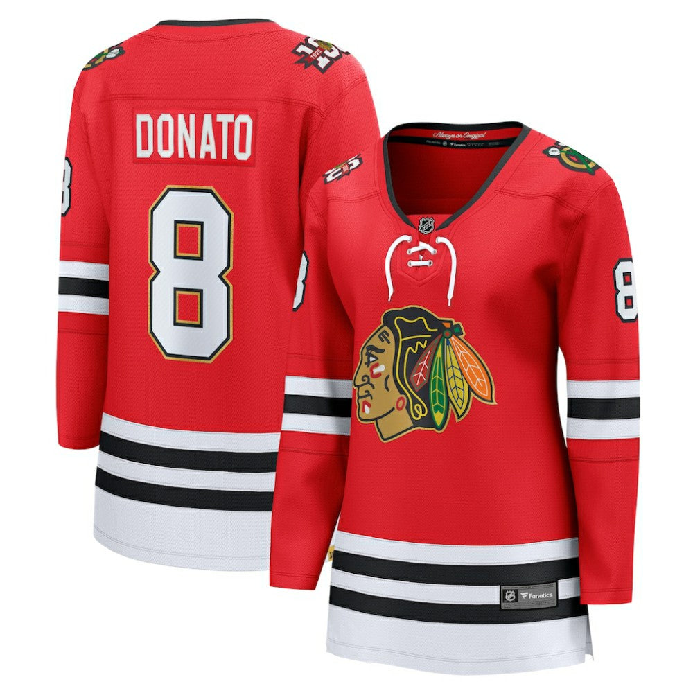 Ryan Donato Chicago Blackhawks Fanatics Women's Centennial Breakaway Player Jersey - Red - NHL