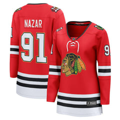 Frank Nazar Chicago Blackhawks Fanatics Women's Centennial Breakaway Player Jersey - Red - NHL