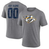 Nashville Predators Heritage Custom Tri-Blend T-Shirt - Gray - NHL