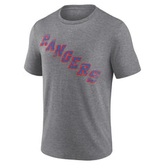 New York Rangers Heritage Custom Tri-Blend T-Shirt - Gray - NHL