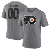 Philadelphia Flyers Heritage Custom Tri-Blend T-Shirt - Gray - NHL