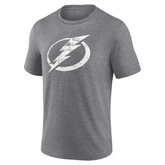 Tampa Bay Lightning Heritage Custom Tri-Blend T-Shirt - Gray - NHL