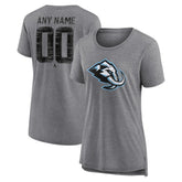 Utah Mammoth Women's Heritage Custom Tri-Blend T-Shirt - Gray - NHL