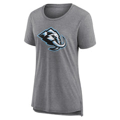 Utah Mammoth Women's Heritage Custom Tri-Blend T-Shirt - Gray - NHL