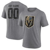 Vegas Golden Knights Heritage Custom Tri-Blend T-Shirt - Gray - NHL