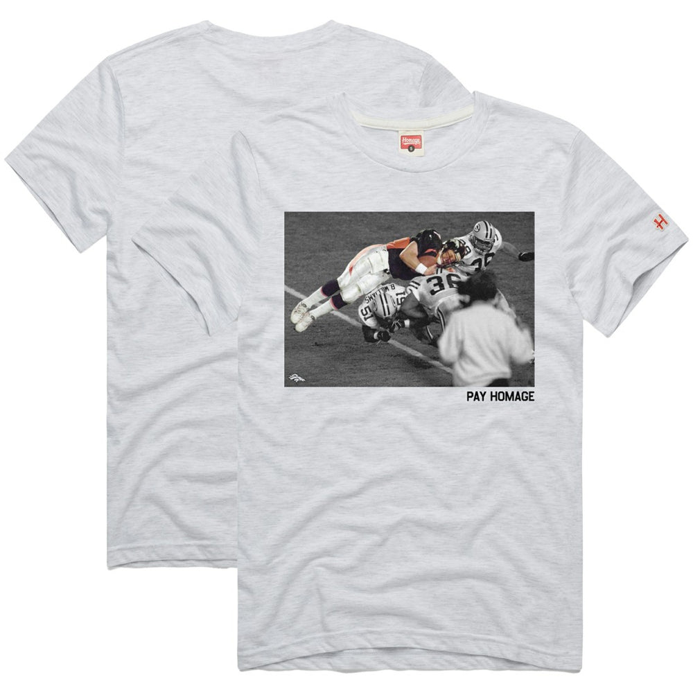 John Elway Denver Broncos Homage Unisex Pay Homage Tri-Blend T-Shirt Ash | NFL