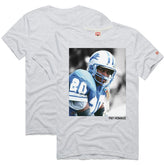 Barry Sanders Detroit Lions Homage Unisex Pay Homage Tri-Blend T-Shirt Ash | NFL