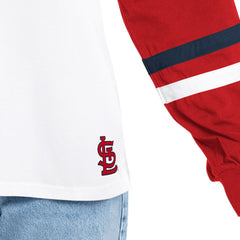 St. Louis Cardinals G-III 4Her by Carl Banks Women's Key Player Oversized Hooded Long Sleeve T-Shirt - MLB
