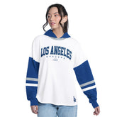 Los Angeles Dodgers G-III 4Her by Carl Banks Women's Key Player Oversized Hooded Long Sleeve T-Shirt - MLB