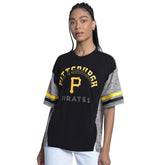 Pittsburgh Pirates G-III 4Her by Carl Banks Women's Off-Season Oversized Top - MLB