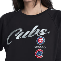 Chicago Cubs G-III 4Her by Carl Banks Women's Classic Play Cropped T-Shirt - MLB