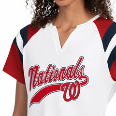 Washington Nationals Starter Women's Game On Notch Neck T-Shirt - MLB